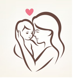 mother-and-son-stylized-silhouette-outlined-sketch-vector-4846202
